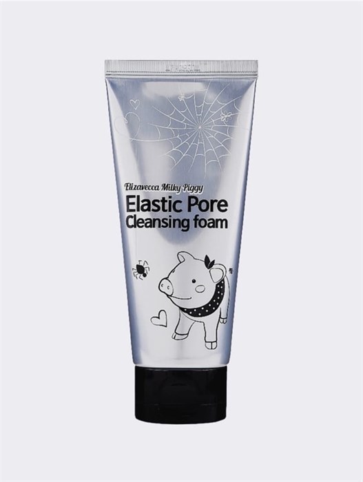 Пенка-маска для умывания с древесным углём Elizavecca Milky Piggy Elastic Pore Cleansing Foam 1675 - фото 4519