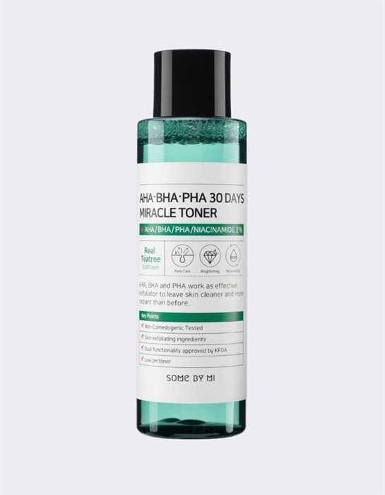 Тонер с 3 видами кислот и ниацинамидом Some By Mi AHA-BHA-PHA 30 Days Miracle Toner 1725 - фото 4569