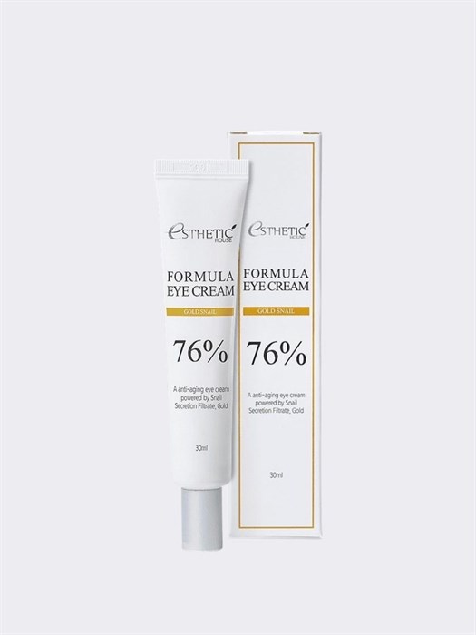 Крем для век с муцином улитки и золотом ESTHETIC HOUSE Gold Snail Formula Eye Cream 1733 - фото 4577