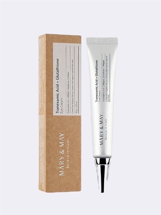 Осветляющий крем для век MARY&MAY TRANEXAMIC ACID+ GLUTATHION EYE CREAM 1737 - фото 4581