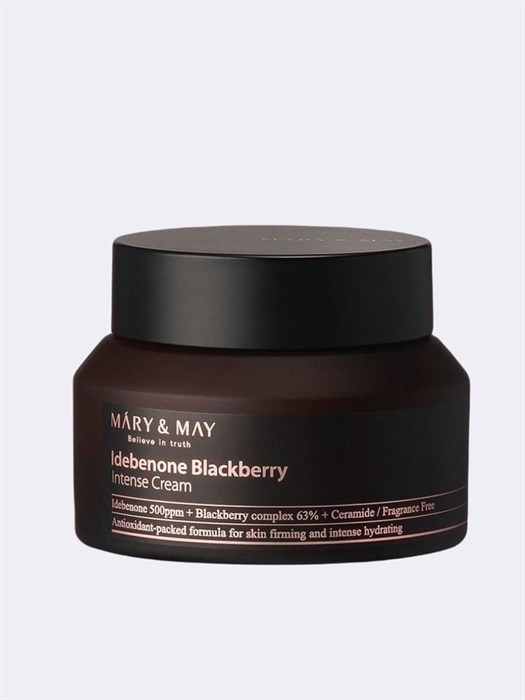 Крем с идебеноном и экстрактом ежевики MARY & MAY Idebenone Blackberry Intense Cream 1843 - фото 4689