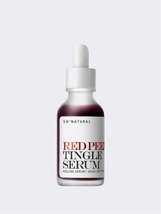 Жидкий кислотый пилинг с тингл-эффектом So Natural Red Peel Tingle Serum 1870 - фото 4716