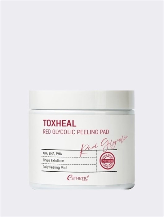 Пилинг-пэды с АНА и ВНА кислотами Esthetic House Toxheal Red Glycolic Peeling Pad 1875 - фото 4721