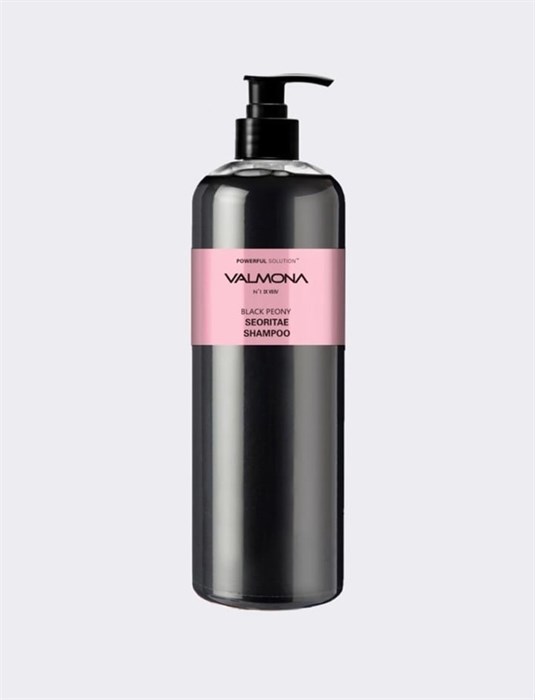 Укрепляющий шампунь для волос с пионом и бобами Valmona Powerful Solution Black Peony Seoritae Shampoo 1914 - фото 4762