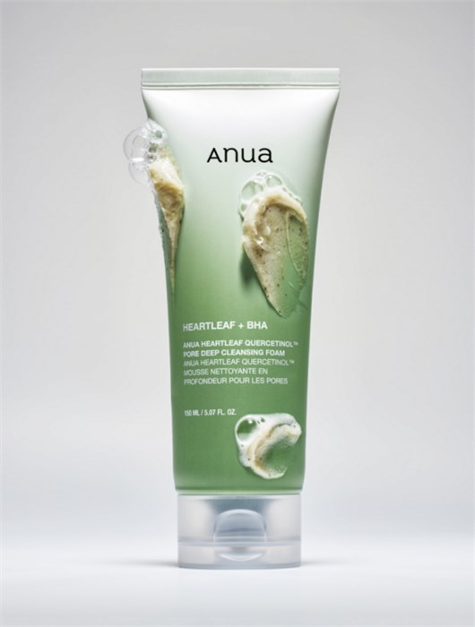 Глубокоочищающая пенка для умывания ANUA Heartleaf Quercetinol Pore Deep Cleansing Foam 2046 - фото 5117