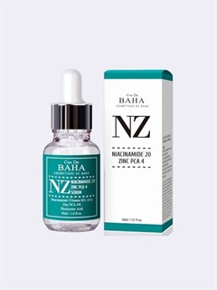 Противовоспалительная сыворотка для проблемной кожи COS DE BAHA Niacinamide 20% Zinc 4% Pore Reducer 1801