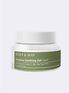 Успокаивающий крем-гель MARY & MAY Sensitive Soothing Gel Blemish Cream 1821