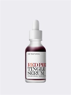 Жидкий кислотый пилинг с тингл-эффектом So Natural Red Peel Tingle Serum 1870