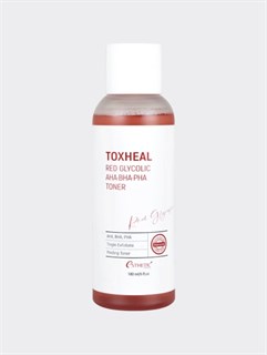 Отшелушивающий тонер с комплексом кислот Esthetic House Toxheal Red Glycolic AHA BHA PHA Toner 2038